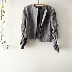 Intermix Kiara wool plaid jacket‎ size S